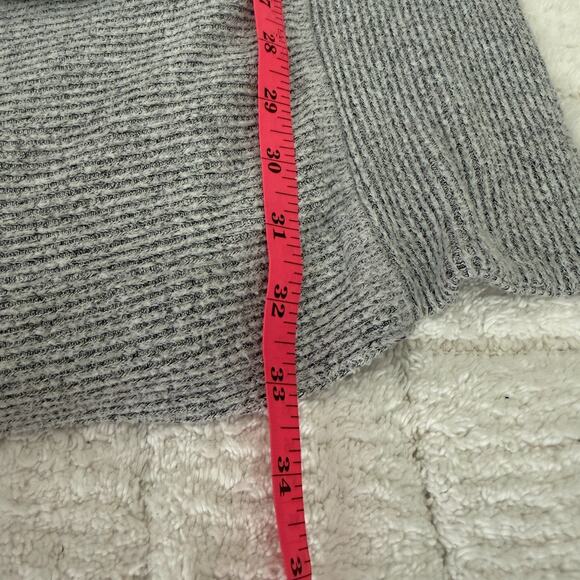 Cupio Womens Gray Knit Open Long Cardigan Sweater Sz Large Staple Office Casual - Picture 9 of 10